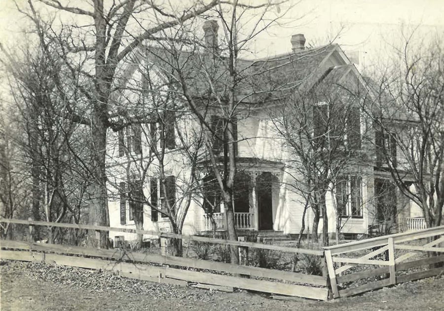 Another black and white photo shows a lack of a railing on outdoor steps.