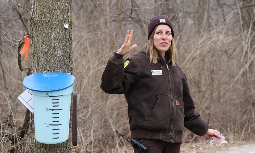 naturalist-jennifer-rydszewski-with-maple-leaf