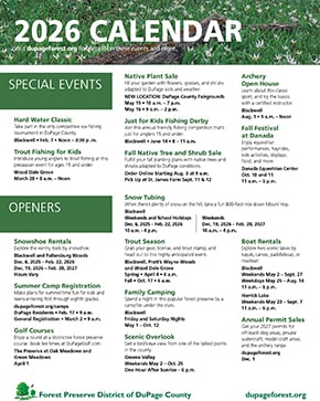 image of event calendar for 2026