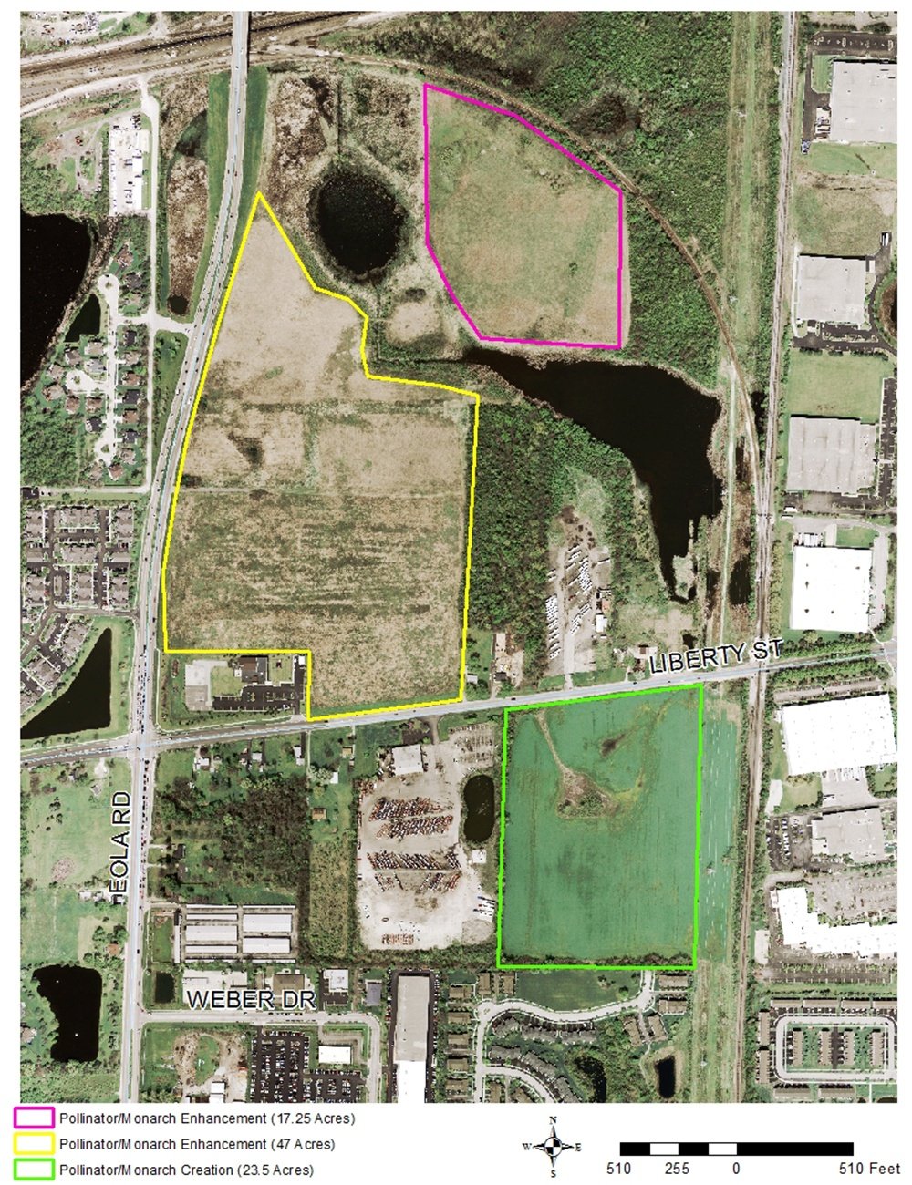 Night Heron Marsh Project Map