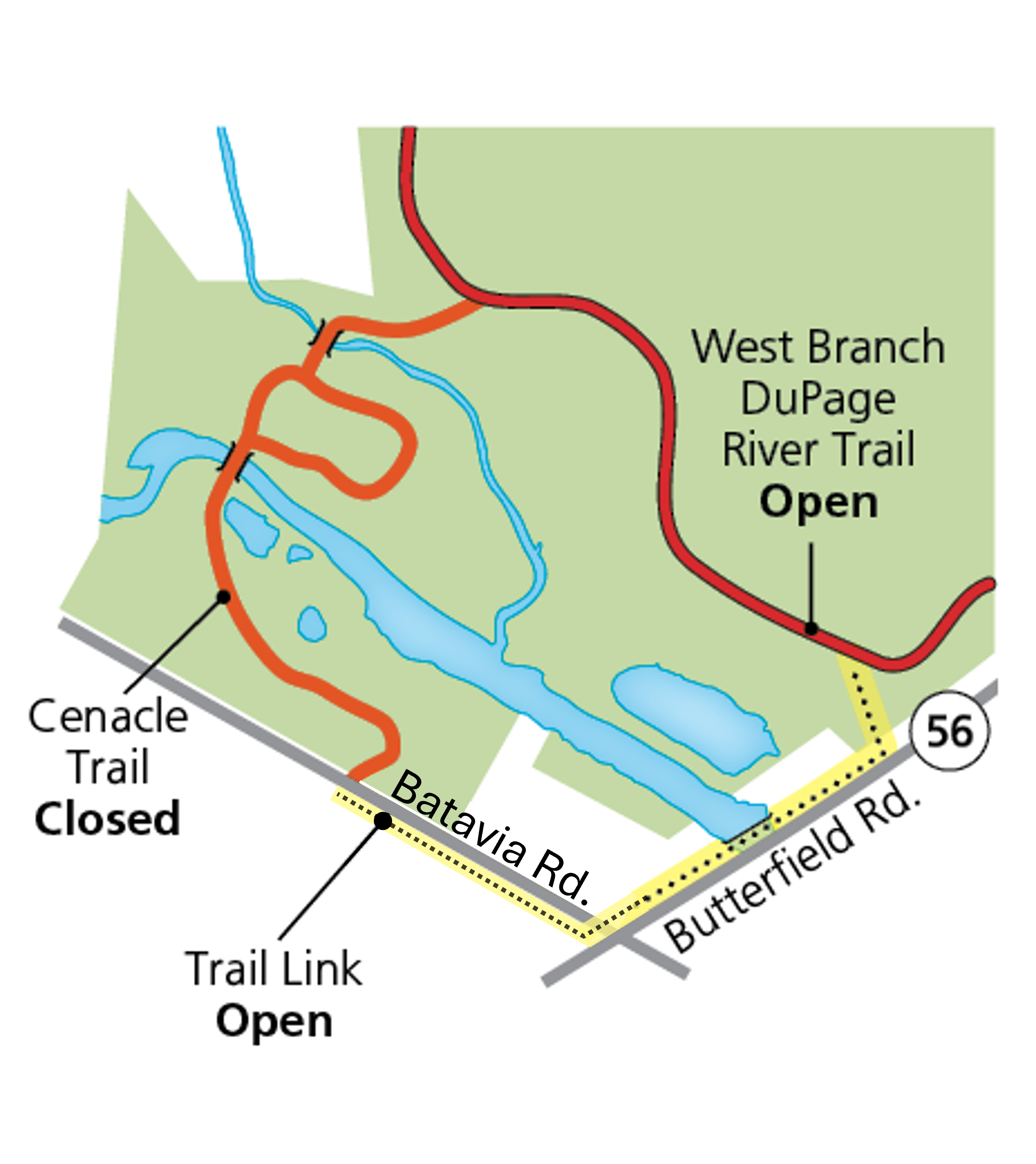 Trail Detour Map Edits