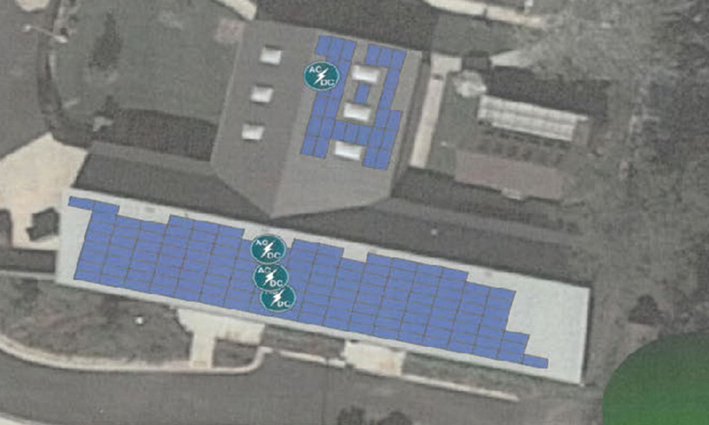 Willowbrook Solar Helioscope Layout