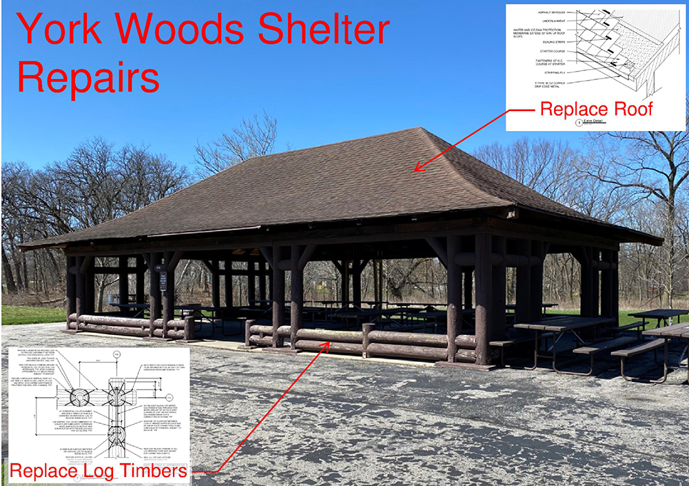 York woods shelter repairs image